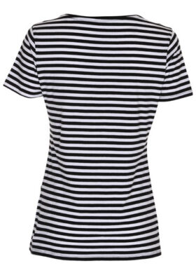 T-Shirt-Lady-Striped-Tee-BlackWhite-Ryg-ST214